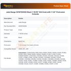 Jade Range 3018700000 Black 1-15/16" DIA Knob with 1-1/4" Protrusion Extends