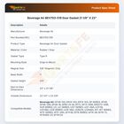 Beverage Air BEV703-519 Door Gasket  21 1/8" X 23"