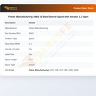 Fisher Manufacturing 3963 12'Steel Swivel Spout with Aerator 2.2 Gpm