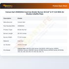 Vulcan Hart 410600G2 Cast Iron Broiler Burner 26 3/4" & 17-3/4 With Air Shutter & Baffle Plate