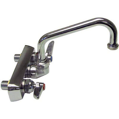 T&S Brass B-1115 Wall Mount Workboard Faucet W/Swing Nozzle 4" CC