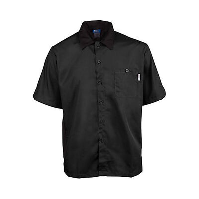 Allpoints 2240BKBK3XL KNG 3Xl Chef Shirt Active Black SS