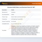 Cleveland 40462 Water Level Electrode Probe 3/8" MPT