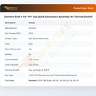 Dormont A125 Quick Disconnect Assembly W/Thermal Shutoff 1-1/4" FPT SnapFast