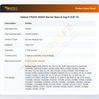 Hobart 715201-00001 Burner Base & Cap 5-5/8"  CI