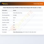 Fisher Manufacturing FIS3963 12'Steel Swivel Spout with Aerator 2.2 Gpm