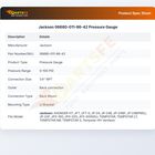 Jackson 06680-011-86-42 Pressure Gauge 0-100 PSI