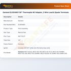 Garland GL1814901 36" Thermopile W/ Adaptor, 2 Wire Lead & Spade Terminals