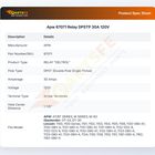 Apw 87071 Relay DPSTP 30A 120V