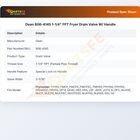 Dean 806-4145 Fryer Drain Valve W/Handle 1-1/4" FPT