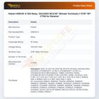 Hobart 416535-4 10A Relay, 120/240V W/3/16" (8)male Terminals,1-11/16" MT CTRS for Steamer