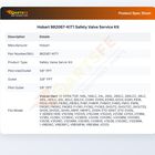 Hobart 962067-KIT1 Safety Valve Service Kit