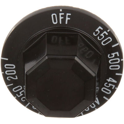Hobart 921686 Thermostat Knob, Off/550-200, 2" DIA