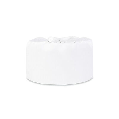Allpoints 3046WHT Kng Chef Beanie Hat White Mesh Top
