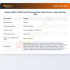 Hobart 346537-00001 Limit Thermostat for Vulcan Ovens - High Limit Disc Type