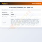 APW 1301608 Infinite Switch 120V, 15 AMP, EGO