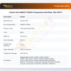 Vulcan Hart 498037-0000A Temperature Dial Plate, 200-550&deg;F