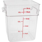 Container Sq Clear 18qt  For Cambro - Part# Cam18sfscw135