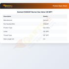 Garland 1046287 Burner Gas Valve 1/8 MPT