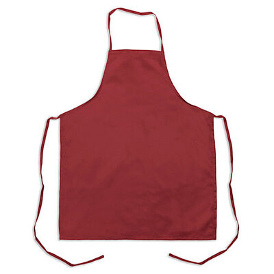 KNG 1033BRG Bib Apron Burgundy 32"