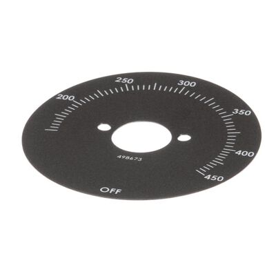 Vulcan Hart 498673 Dial Plate 150&deg;F-450&deg;F