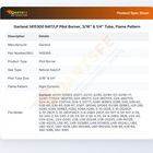 Garland 1415300 Range Pilot Burner Natural Gas 2C-2