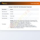 Insinger D-2534 5/8" DIA Dishwasher Pump Seal