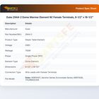Duke 2944-2 Dome Warmer Element W/ Female Terminals, 8-1/2" x 16-1/2"