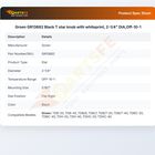 Groen GR13682 Black T star knob with whiteprint, 2-1/4" DIA,Off-10-1