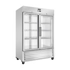 VITLIFE Commercial VRB54FG 54" 2-Glass Door Reach-In Freezer Bottom-Mounted 46 Cu. Ft.