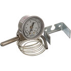 American Dish Service 299-1005 Temperature Gauge 1/2" MPT  W/ 1/4" X 2" Bulb Palnut Rear Mount