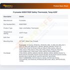 Frymaster 8060178SP Fryer High-Limit/Safety Thermostat Kit 425&deg;F 2-1/4" Bulb 1/2" MPT