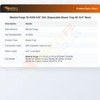Market Forge 10-6156 Disposable Steam Trap 5/8" DIA W/3/4" Neck