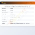 Delfield 1702744 Door Gasket 25" X 59-3/8" Magnetic Push-In