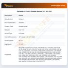 Garland 4525462 Griddle Burner 20" X 5-3/8
