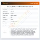 Cres Cor 811-022-K Oven Warmer Element, 14-3/4" X 6"