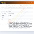Delfield 3516298 Refrigerator Evaporator Coil 18-3/4" X 4" X 3-1/2"