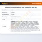 Scotsman 12312402 Ice Machine Water Inlet Solenoid Valve 240V