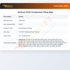 Ultrafryer 24247 Fryer Compression Fitting Male