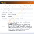 Bakers Pride AS-M1260A Pressure Regulator Kit Natural Gas