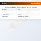 Manitowoc 7602203 Ice Machine Evaporator Top Frame Assembly