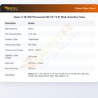 Hatco 2-16-016 Thermostat W/ 1/4" X 4" Blub, Extention Tube