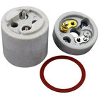 000421 2-Piece Ceramic Lamp Socket Assembly with Hardware