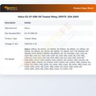 Hatco 02-01-098-00 Toaster Relay, DPDTP, 35A 240V