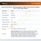 Garland CK227155 60" CAP Thermostat KX, TEMP 175-550, W/DIAL And BEZEL, 3/16" X 11-5/8" BULB , Mount 1
