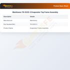 Manitowoc 76-0220-3 Evaporator Top Frame Assembly