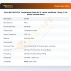 Pitco B6718701 Temperature Probe Retrofit Kit
