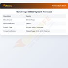 Market Forge 086553 High Limit Safety Thermostat LWCO ST-3E