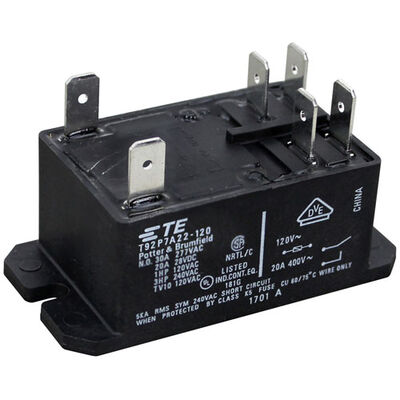 Baxter 01-1000V6-00225 Dishwasher Relay W/ 6 Tab Terminals, 120V