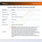 Frymaster FM807-2274 Fryer High-Limit/Safety Thermostat Kit 425&deg;F 2-1/4" Bulb 1/2" MPT